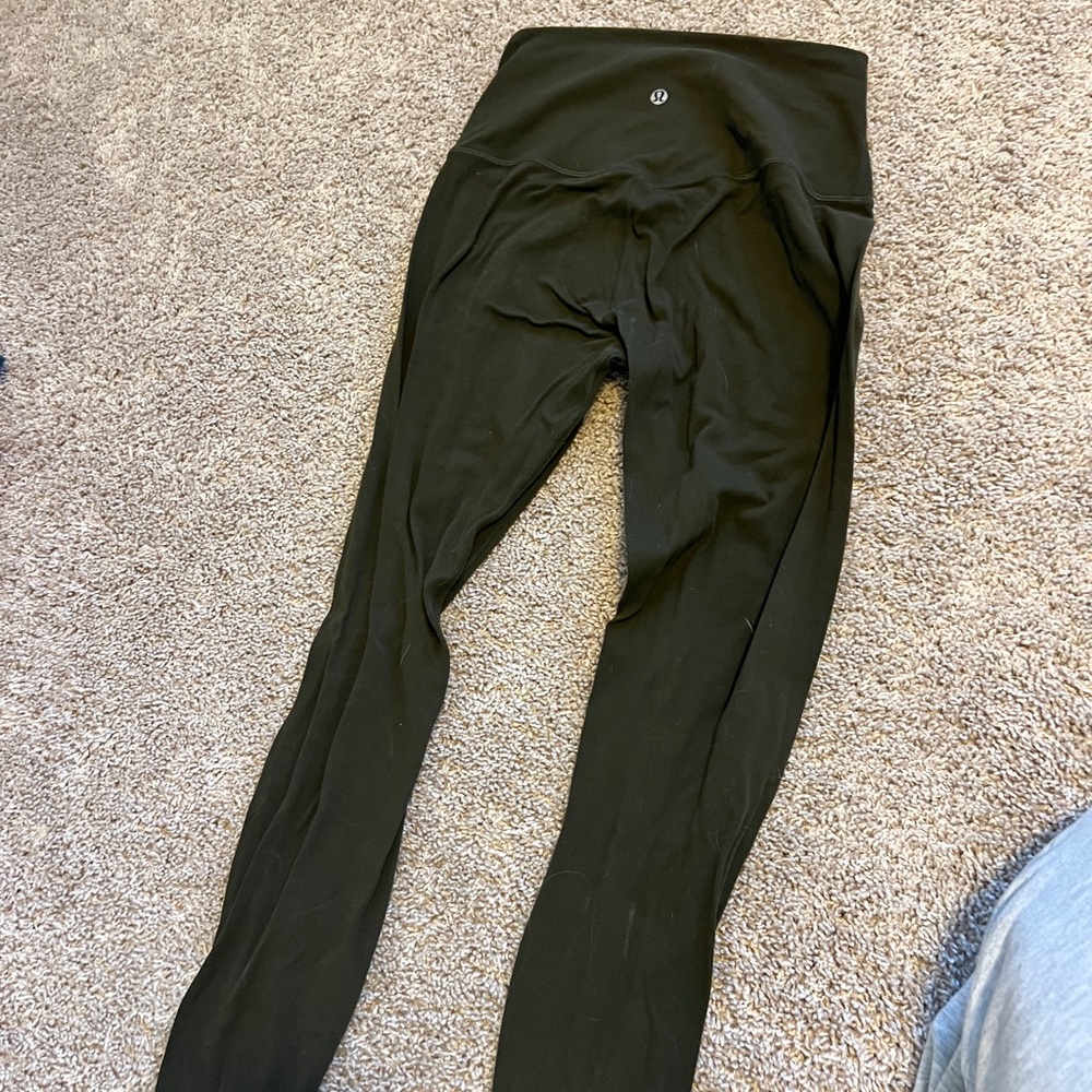 Olive lululemon High-Waisted Leggings